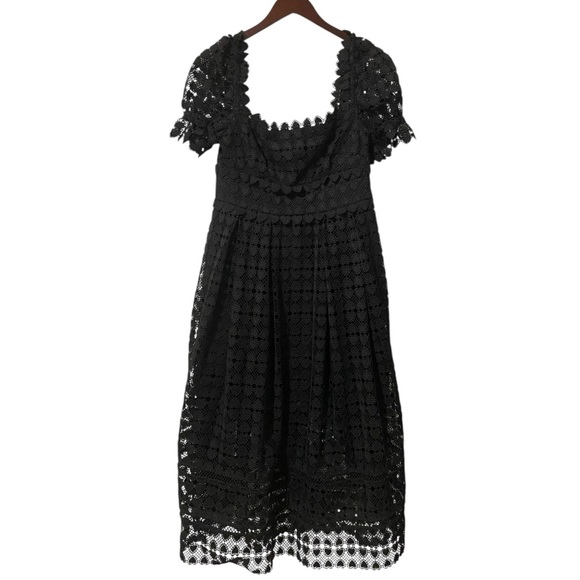NWT Self Portrait Heart Lace Midi Dress US 8 - Picture 3 of 8